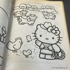SANRIO Hello Kitty Coloring Book And Activity Bendon 2014 With 3 Pages Colored