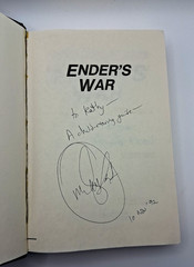 SIGNED! Ender’s War by Orson Scott Card w/ENDER’S WAR Expanded Version BCE HC DJ