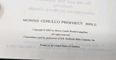 The Prophecy Bible Morris Cerullo KJV World Evangelism Bible Leather First Editi