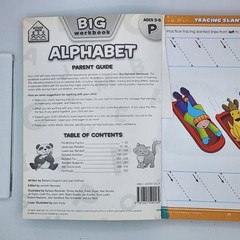 Big Alphabet Workbook Age 3-5 2008 SC (Acceptable) 1st 28 Pages Missing Bargain