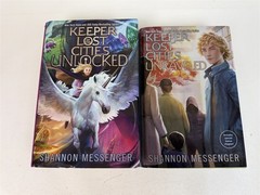 Shannon Messenger Lot 2 Keeper of the Lost Cities 8.5 Unlocked & 9.5 Unraveled