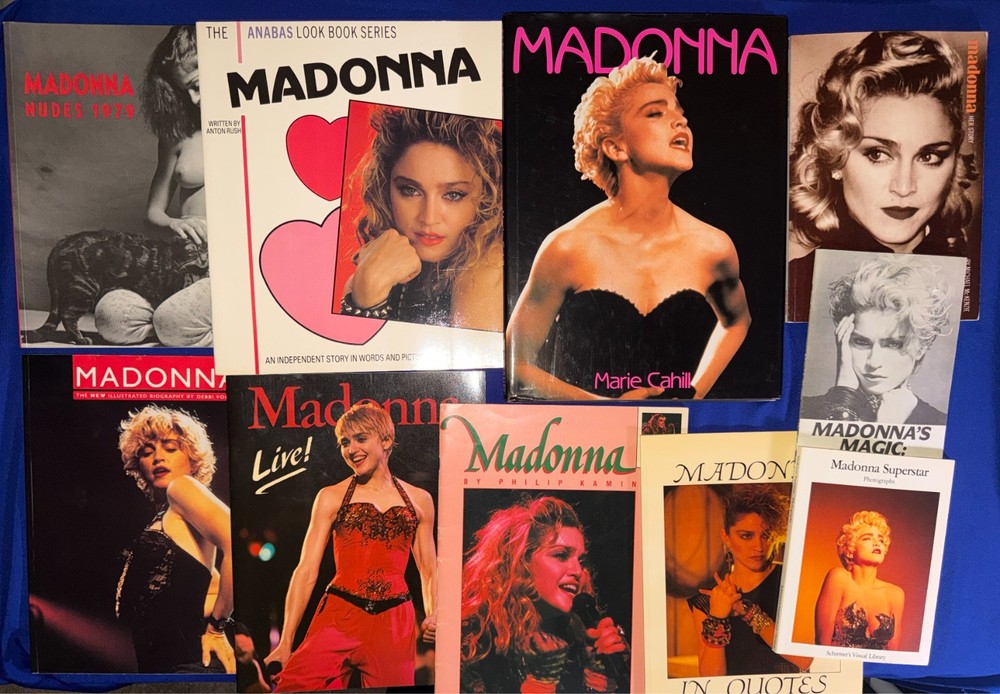 LOT-1980s VTG Madonna BOOKS Nudes/Anabas/Live/In Quotes/IMPORTS Superstar Photo