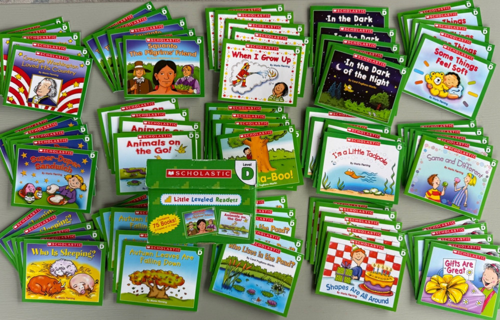 Scholastic Little Leveled Readers LEVEL D 75 Books (5 Copies 15 Titles) Box Set