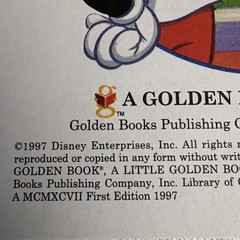 Vintage 1997 A Little Golden Book Mickey’s Walt Disney World Adventure Excellent