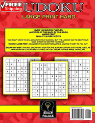 Sudoku: Large Print Hard (Large Sudoku Books)
