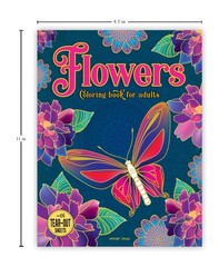 Flowers Coloring Book for adults Multicolor