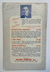 How The World Will End Guide To Survival 1968 Salem Kirban PB Paperback