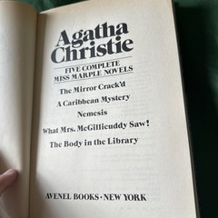 Agatha Christie 5 Complete Miss MarpleNovels HC DJ Avenel Omnibus Good