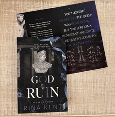 God of Ruin by Rina Kent w/OOP Discreet Hardback Book Legacy of Gods
