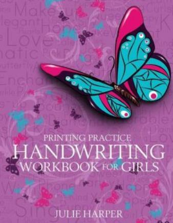 Printing Practice Handwriting Workbook For Girls