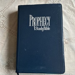 Prophecy Study Bible -John Hagee -NKJV -1997 Blue Bonded Leather