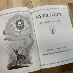 Mythology by Edith Hamilton & Steele Savage Vintage 1942 Edition Hardcover Book