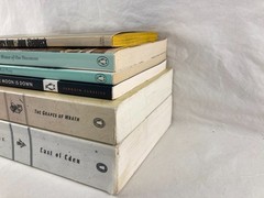 6 John Steinbeck East of Eden Grapes of Wrath Cannery Row (Ephemera) +3 More PBs