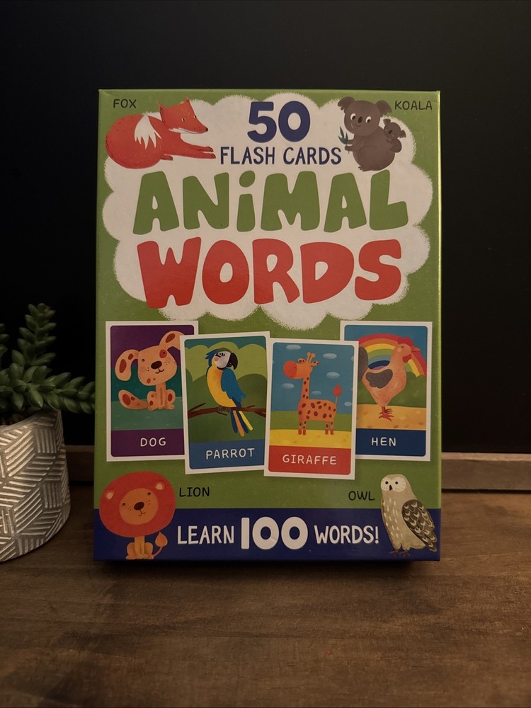 First Animals (50 Flash Cards) by Ekaterina Guscha (English) BNEW
