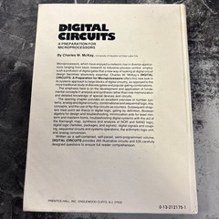 Digital Circuits A Preparation For Microprocessors Charles McKay Hardcover 1978