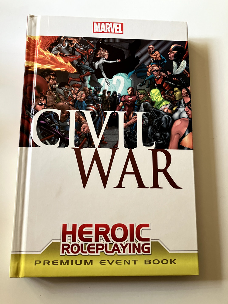 Marvel Heroic Roleplaying Civil War Premium Event Book RPG