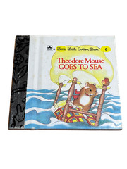 Theodore Mouse Goes to Sea Little Little Golden Book #6 Hardcover 2.75in 1983