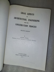 Legal Aspects Architecture Engineering Construction Process Sweet 1977 2nd Ed