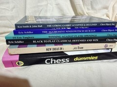 Chess Book Lot Of 6-mixed Titles And Authors-see Pics For Details