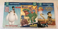 Step into Reading Level 2 Paperback Book Lot of 3 Ages 4-8 Adventure