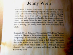 Jenny Wren~By Dawn L. Watkins 1986 Stains, But Still Very Readable