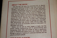 Rare 1980 Hardback copy of THE QUEST FOR HOLINESS AND UNITY (Church of God)