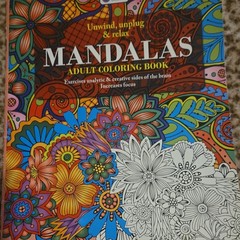 Mandalas Adult Coloring Book Paperback Illustrated Adults English