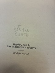 1905 First Edition Sir Walter Raleigh by Henry David Thoreau 1 Of 489 Copies
