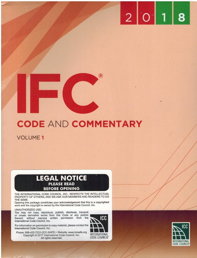 2018 IFC Code and Commentary – Two Volumes, Brand New Paperback By ICC