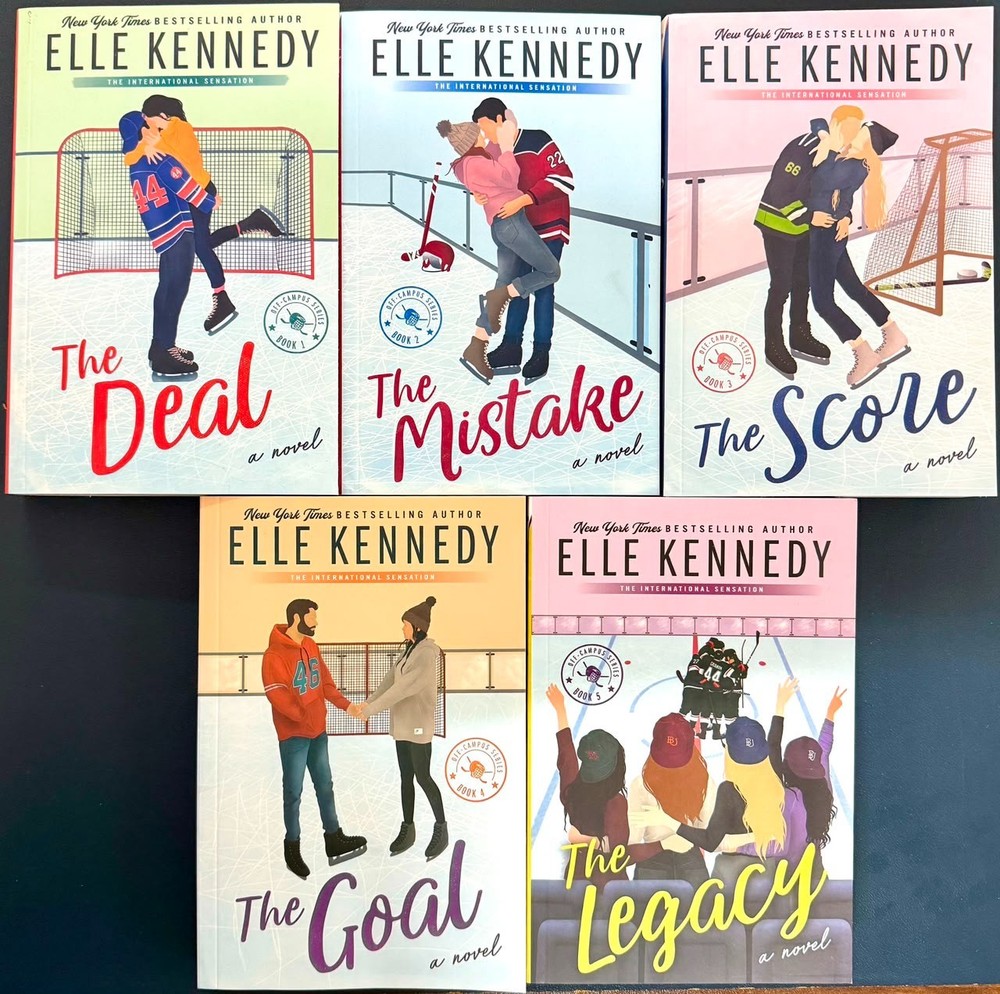 Elle Kennedy Off-Campus Series Complete 5 Book Set Paperback Romance