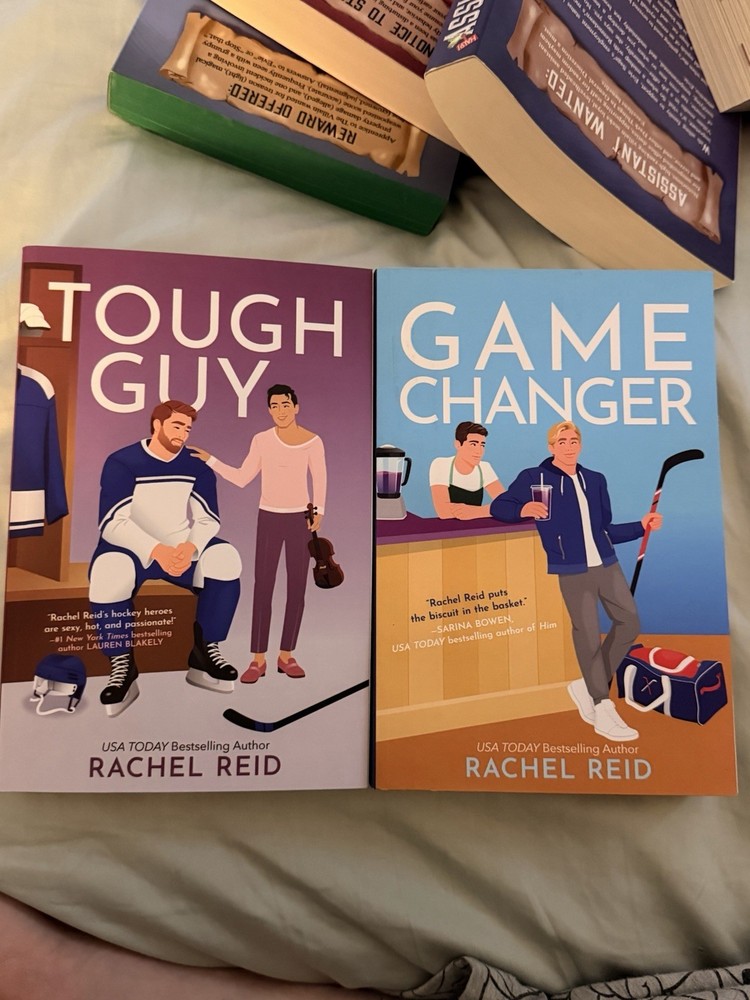 Tough guy and game changer books heated rivalry by Rachael