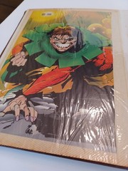 Book Of Various Super Heros Small Posters And Cards USED SEE Photos
