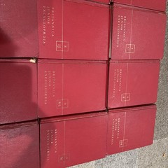 Britannica Junior Encyclopedia Red Gold Complete Set (Volumes 1-15)