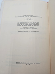Self Hypnotism The Technique And Its Use In Daily Living Leslie Lecron 1971 HC