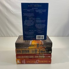 Robert Langdon Series Lot Books 1-5 by Dan Brown HCDJ Mystery Thriller 5 Novels