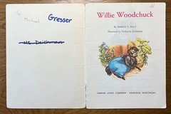 Willie Woodchuck by Marion E. Holt Sunny Book 1968 softcover kid’s book