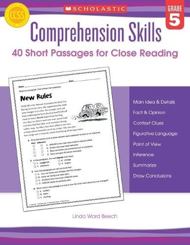Linda Beech Comprehension Skills: Short Passages for Close Reading: (Paperback)