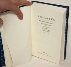 KAUFMAN & Co.: Broadway Comedies LOA 152 2004 1st Printing HC/DJ Animal Crackers