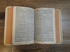 Holy Bible Vintage National Bible Press KJV White Cover with Gold Trim 1950’s