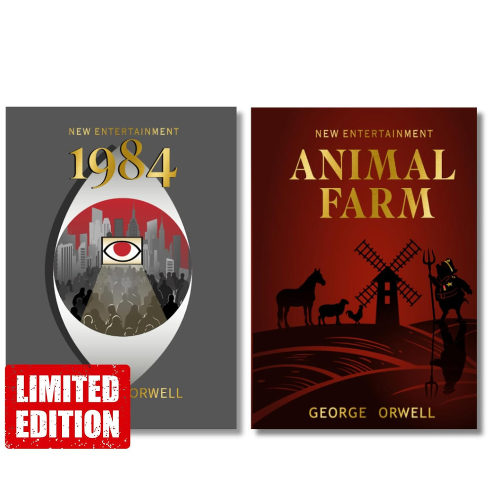 Animal Farm & 1984 (Deluxe Hardcover) | George Orwell Dystopian Classics – 2 Boo