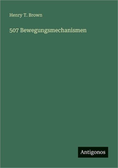 507 Bewegungsmechanismen (Paperback or Softback)