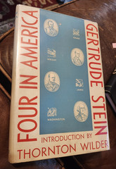 Four in America, by Gertrude Stein, 1st??, 1947, HBDJ, by Yale