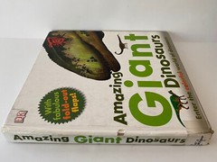 2 Book Lot- Amazing Giant Dinosaurs, Dinosaurios(bilingual) Hardcover Books