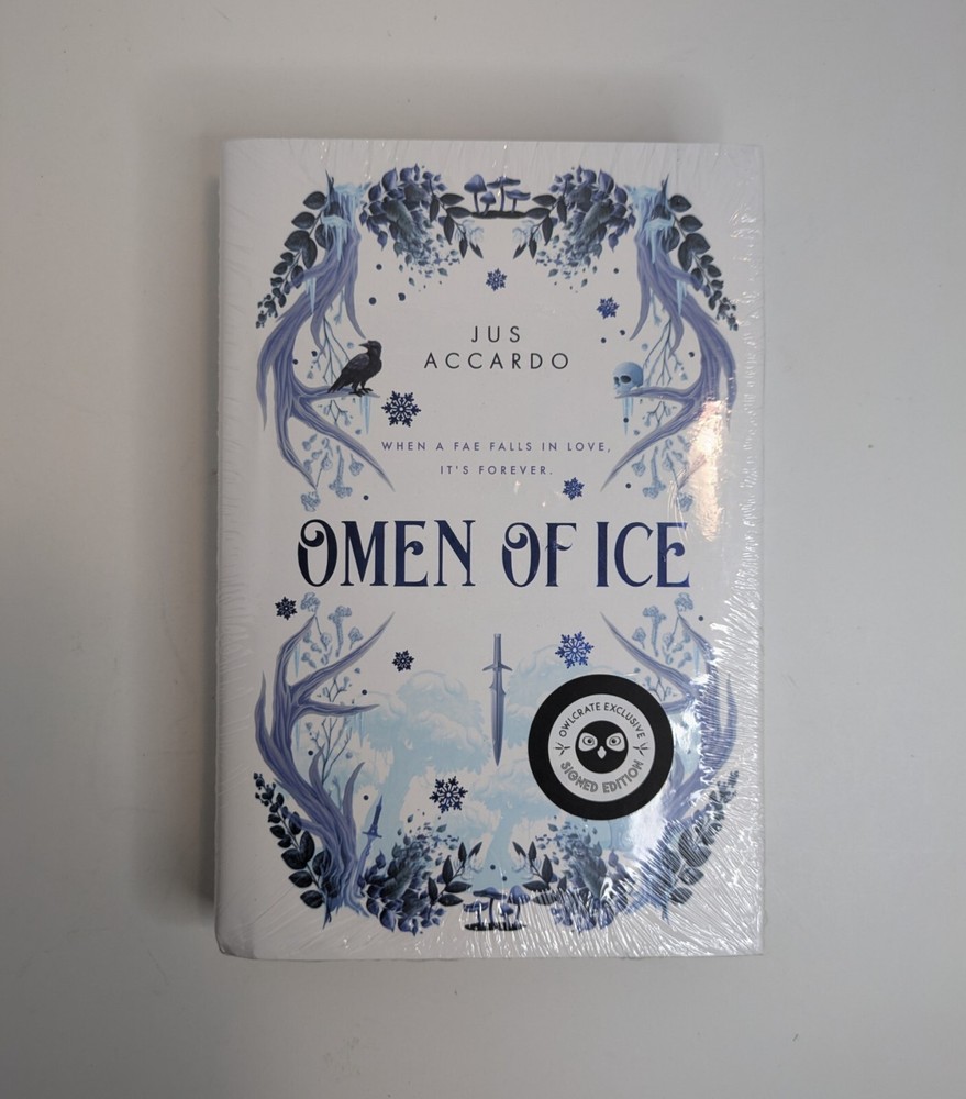 JUS ACCARDO, OMEN OF ICE, Hardcover, Owlcrate Exclusive, 2023