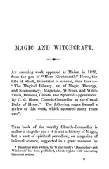 1852 Magic And Witchcraft 113 Pages