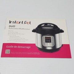 Instant Pot® DUO Pressure Cooker Multi Use Getting Started Guide Manual