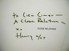 Henry Horenstein Close Relations introduction by Tom Magliozzi 2006 HB/DJ Signed