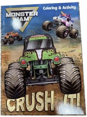 🟢 MONSTER JAM 🟢 ●CRUSH IT!● Monster Truck Coloring & Activity Book.