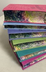 Jane Austen 6 Book Faux Leather Bound Set with Decorative Pages LIKE New