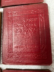 22 LITTLE LEATHER LIBRARY BOOKS 1920s Red Miniature LOT No Duplicates Literature